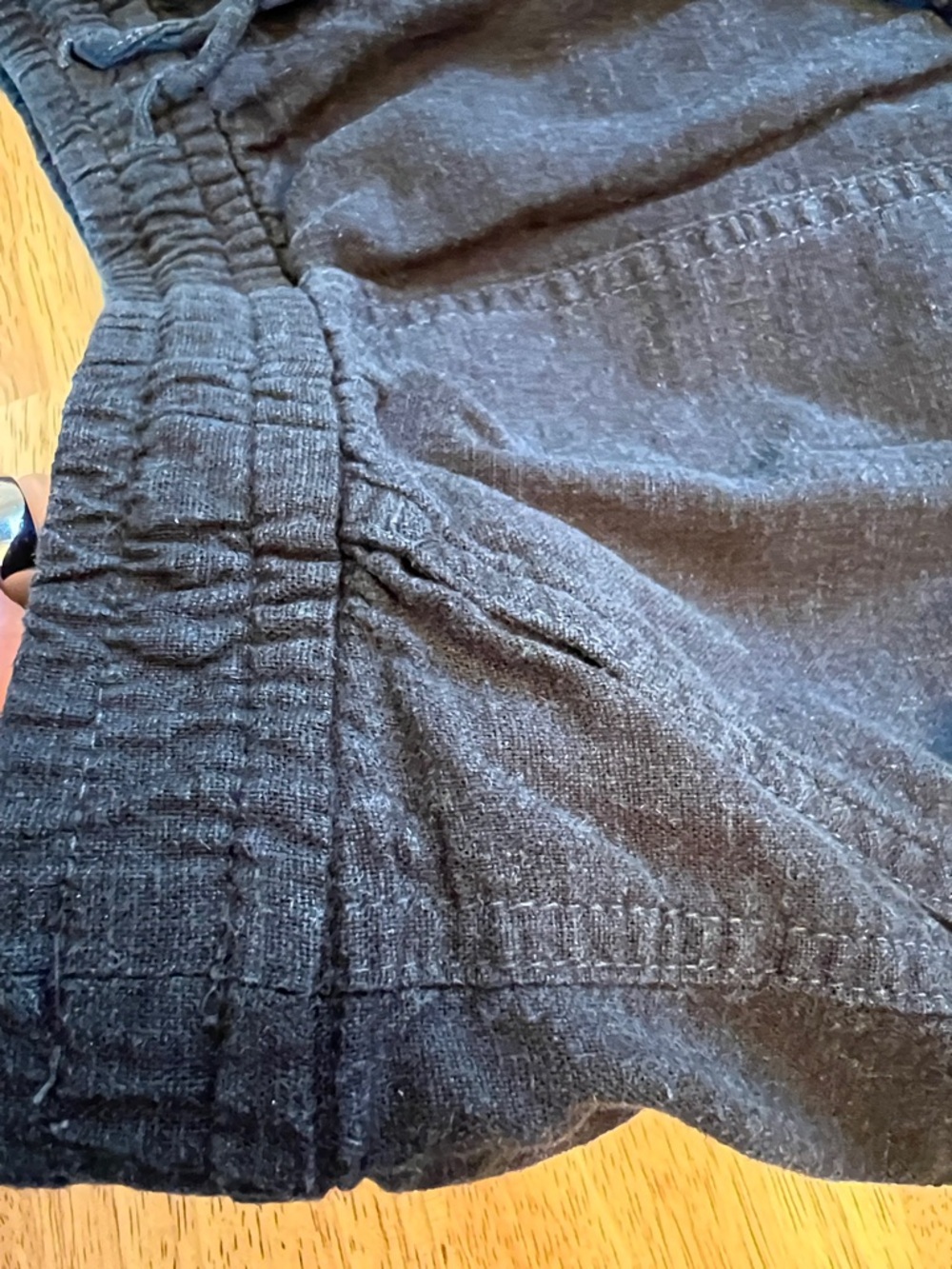 J. Crew Linen/Viscose Blend Drawstring Black Shorts Size Medium - Picture 7 of 12